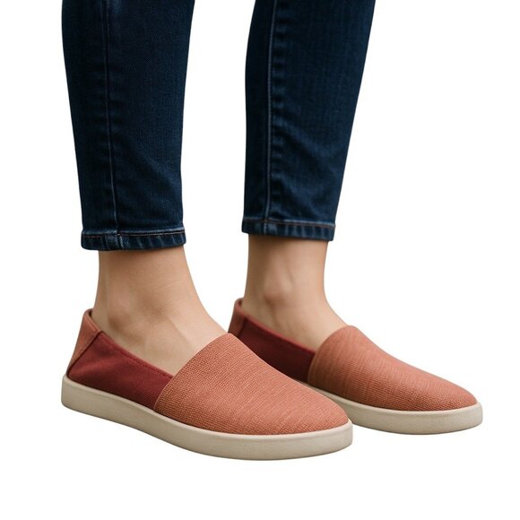 Reef Rose Flat Loafers Pink/Orange Size 8 Minimalist Classic Coastal Casual Boho - Picture 1 of 12